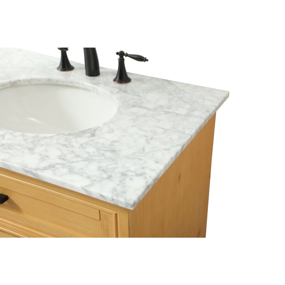 32 inch Single bathroom vanity in natural wood