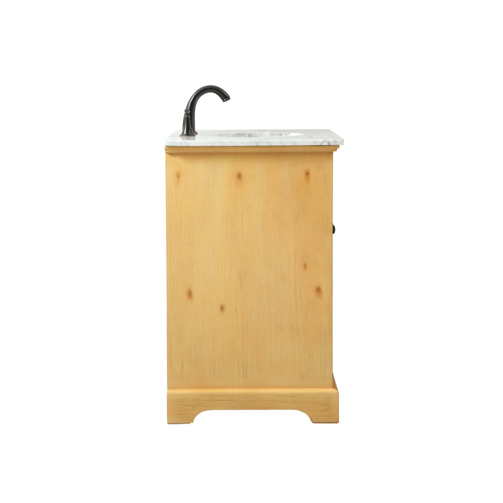 32 inch Single bathroom vanity in natural wood