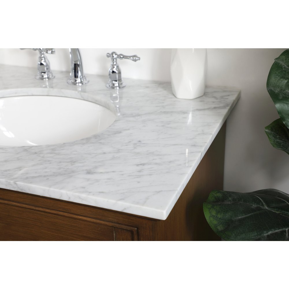 32 inch Single bathroom vanity in Teak