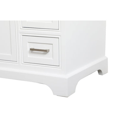 32 inch Single bathroom vanity in white