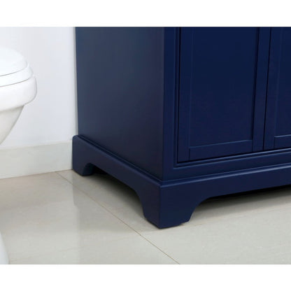 36 inch Single bathroom vanity in Blue