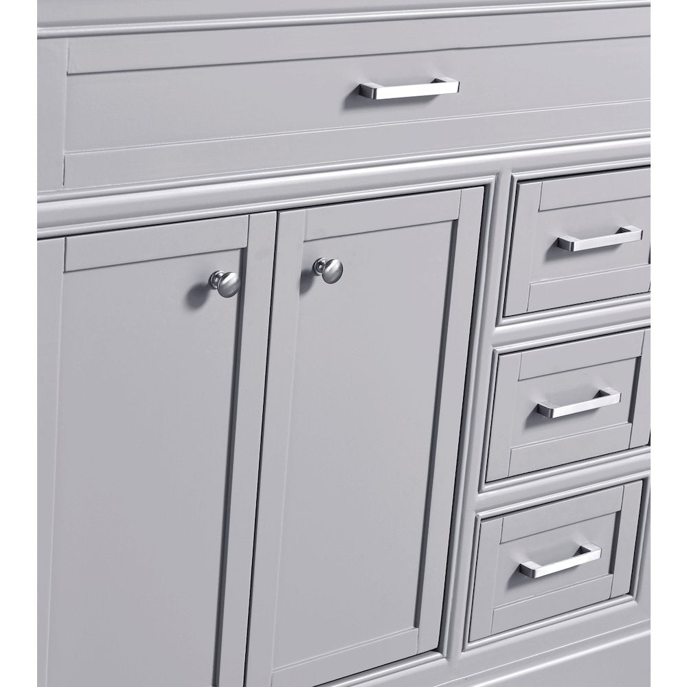 36 In. Single Bathroom Vanity Set In Light Grey