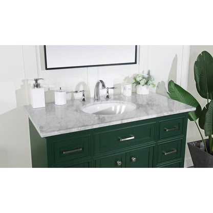 42 inch Single bathroom vanity in green