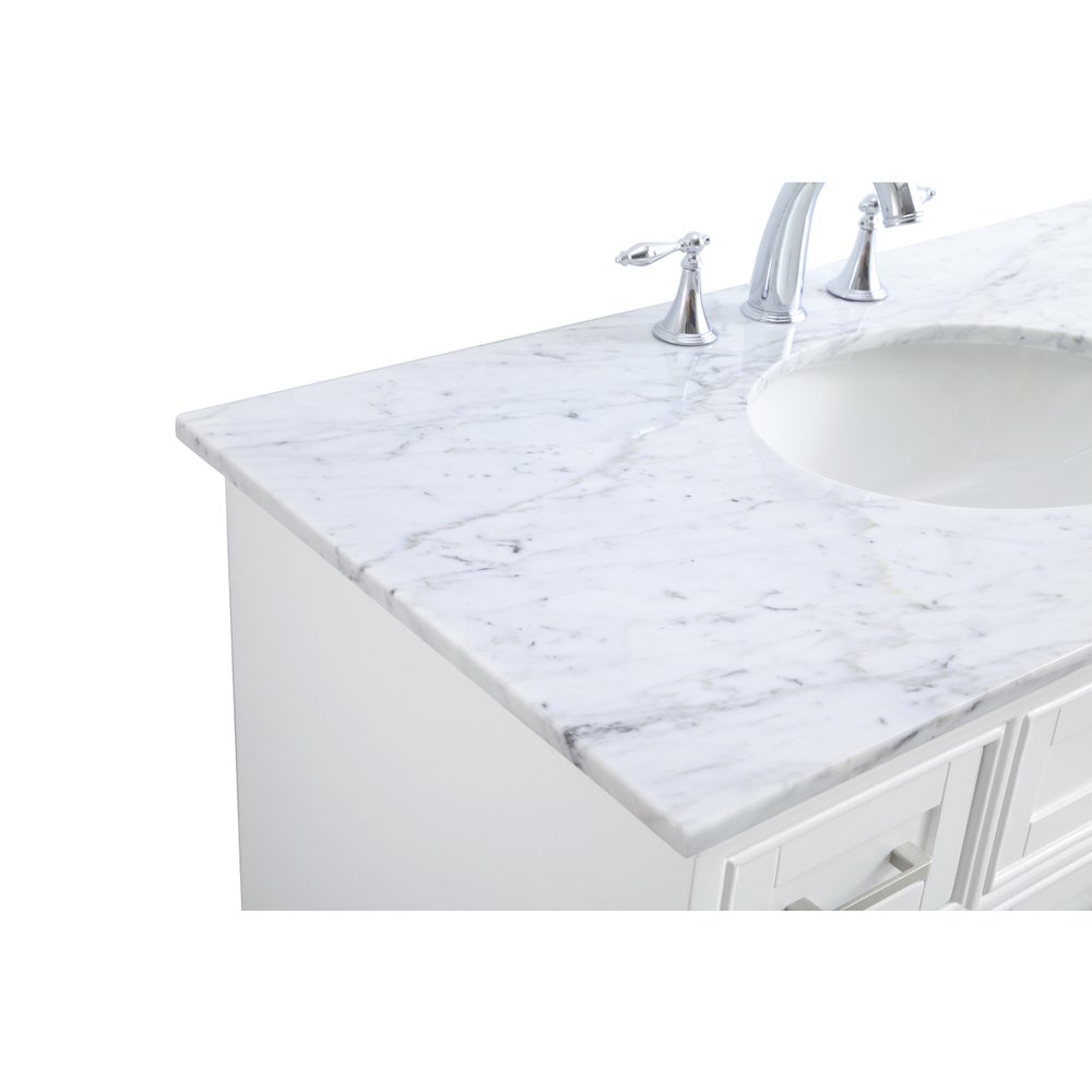 42 in. Single Bathroom Vanity set in white