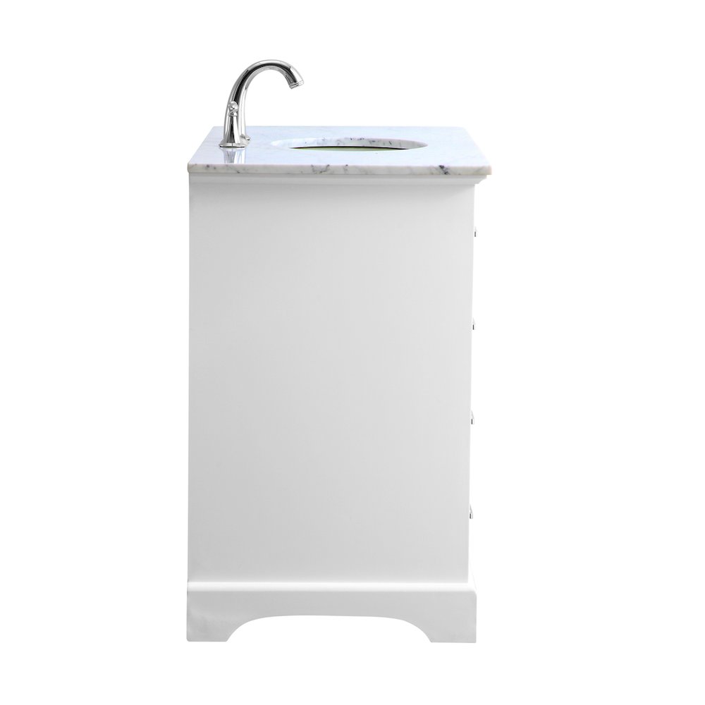 42 in. Single Bathroom Vanity set in white