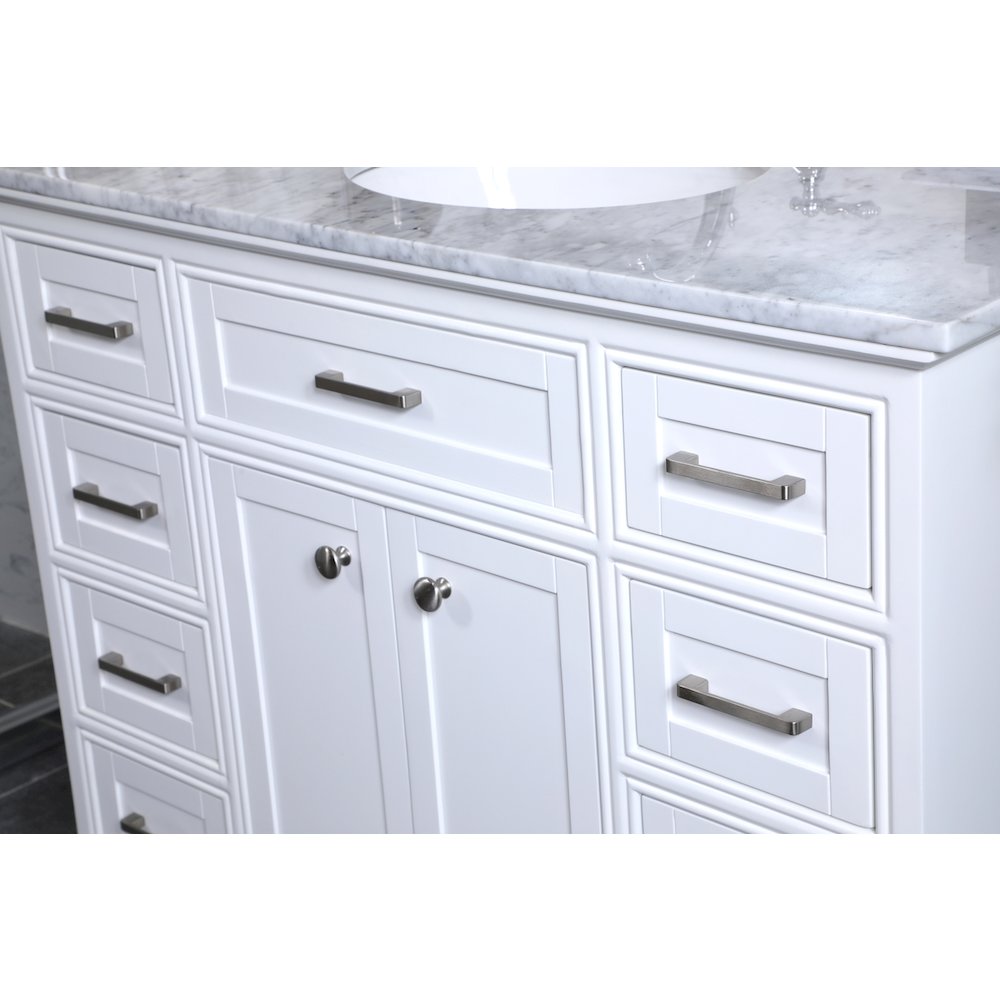 42 in. Single Bathroom Vanity set in white