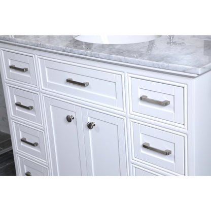 42 in. Single Bathroom Vanity set in white
