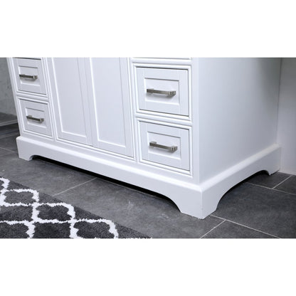 42 in. Single Bathroom Vanity set in white