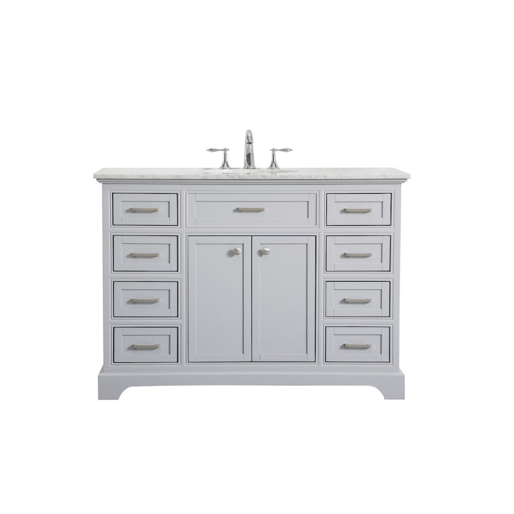 48 In. Single Bathroom Vanity Set In Light Grey