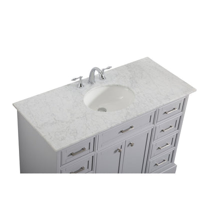 48 In. Single Bathroom Vanity Set In Light Grey