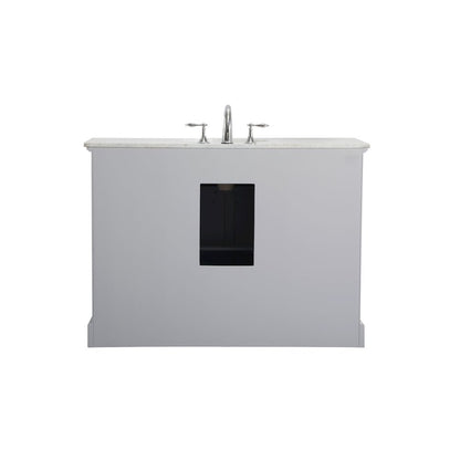 48 In. Single Bathroom Vanity Set In Light Grey