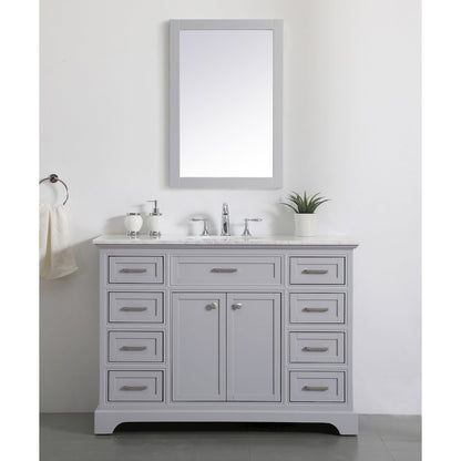 48 In. Single Bathroom Vanity Set In Light Grey