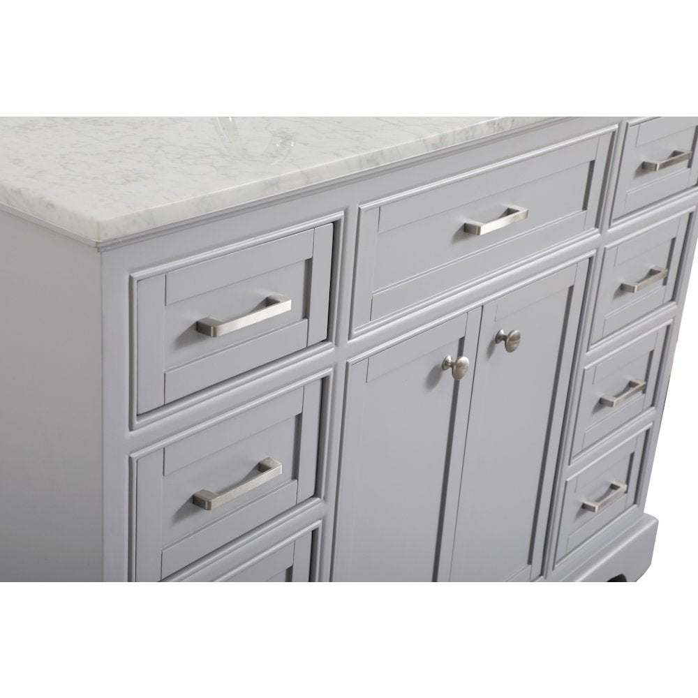 48 In. Single Bathroom Vanity Set In Light Grey