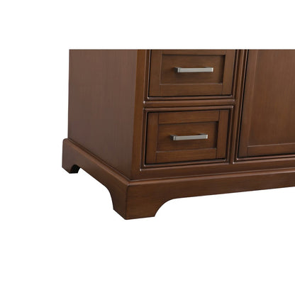 48 In. Single Bathroom Vanity Set In Teak