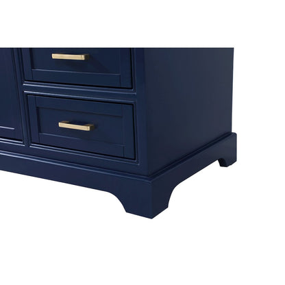 60 inch Single bathroom vanity in blue