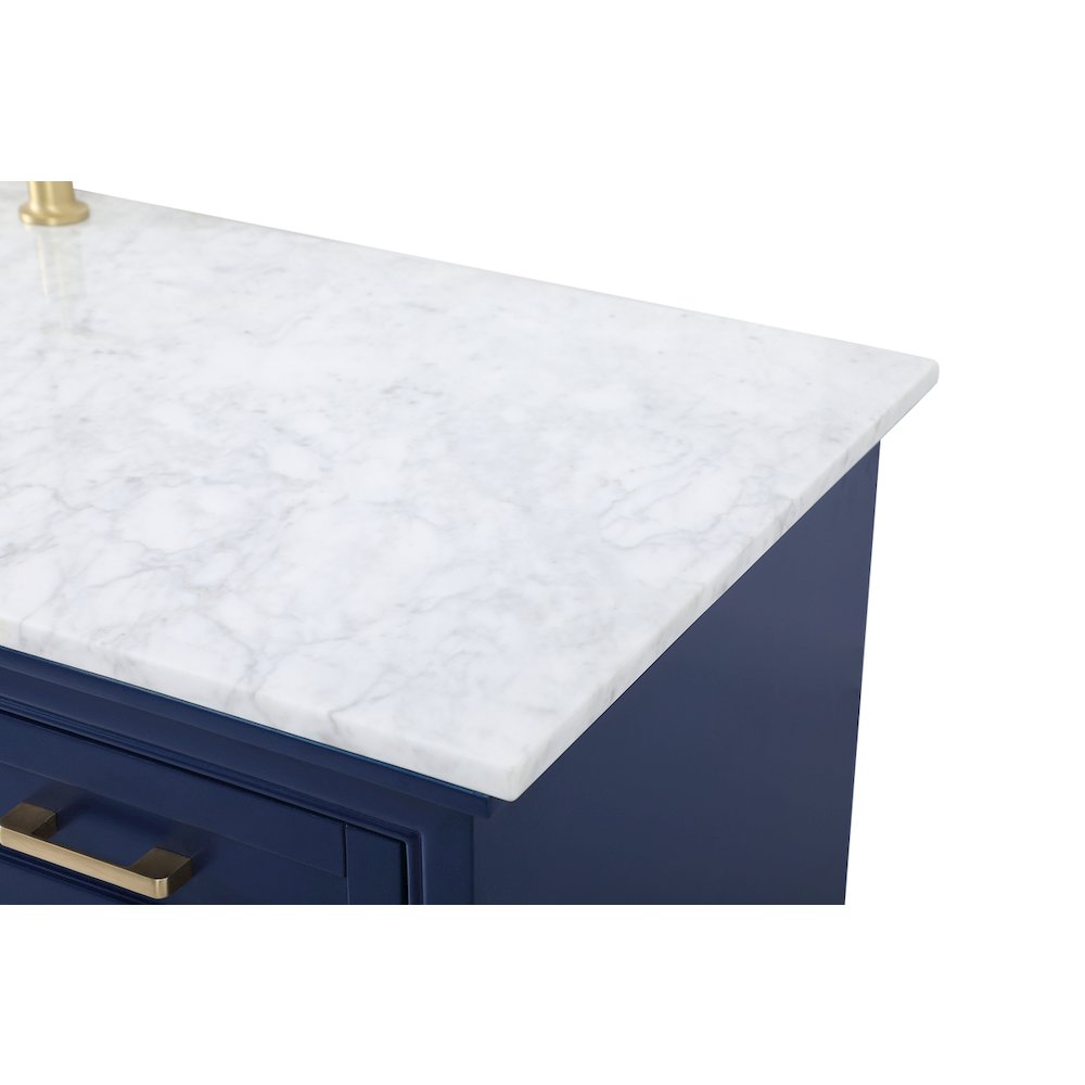 60 inch Single bathroom vanity in blue