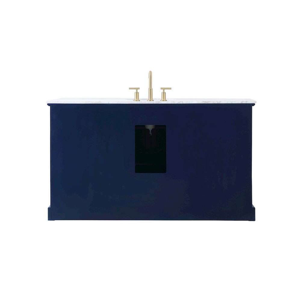 60 inch Single bathroom vanity in blue