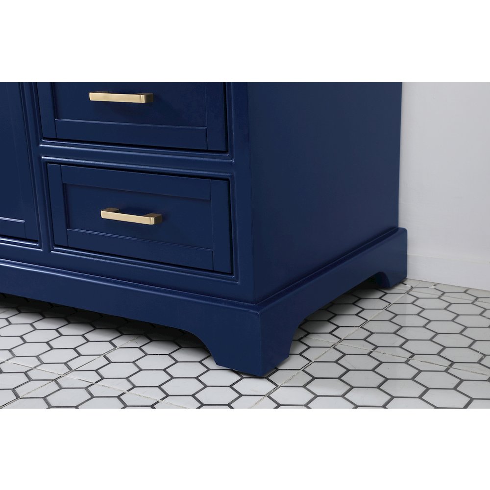 60 inch Single bathroom vanity in blue
