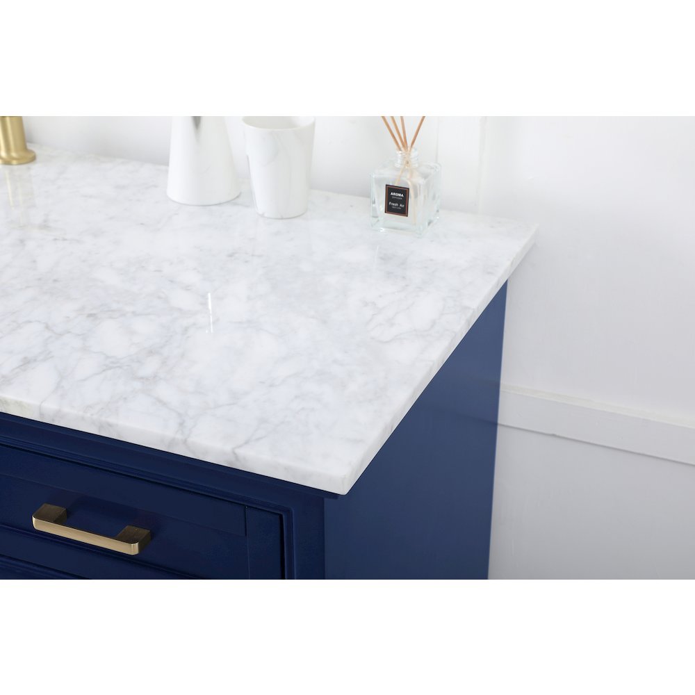 60 inch Single bathroom vanity in blue