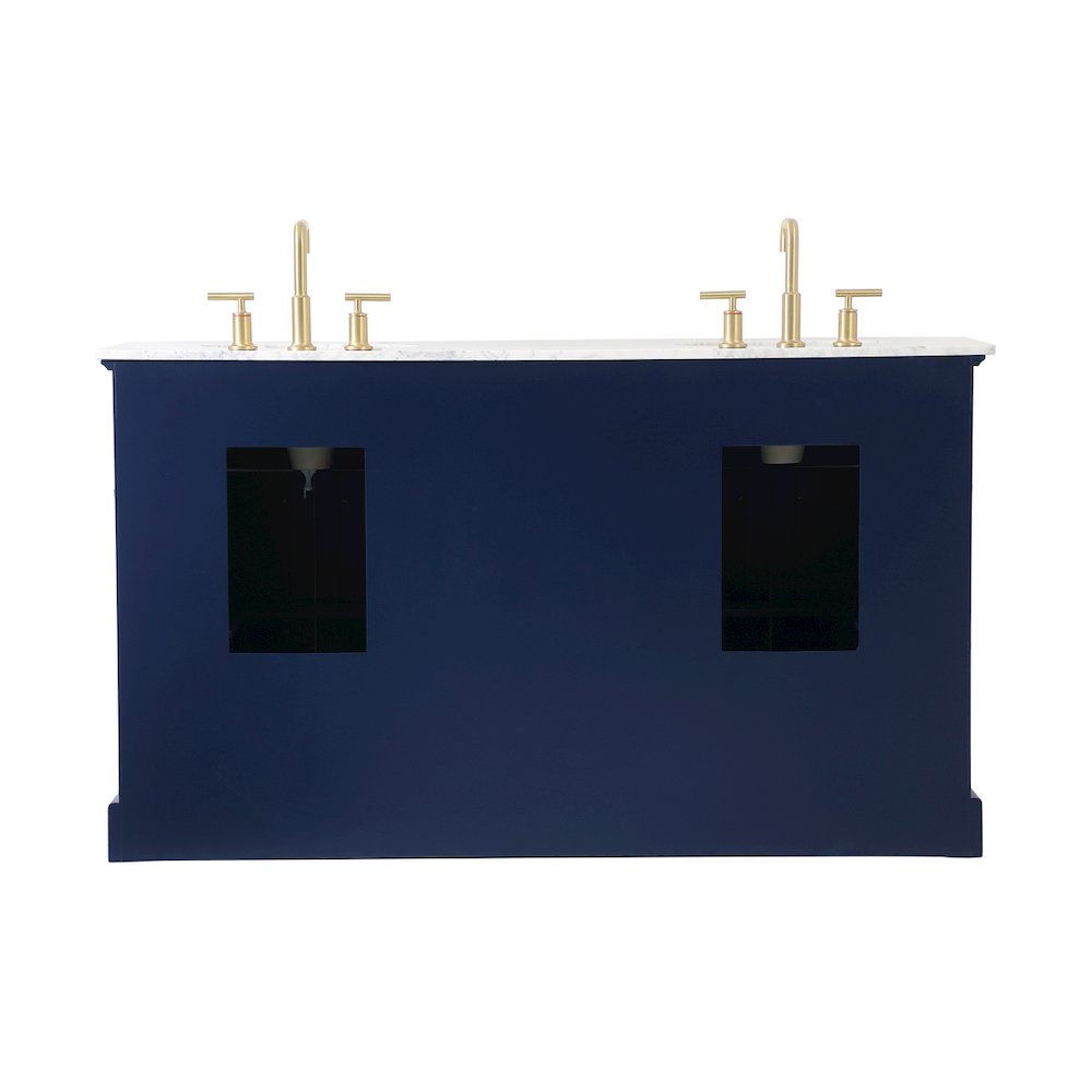 60 inch Single bathroom vanity in Blue