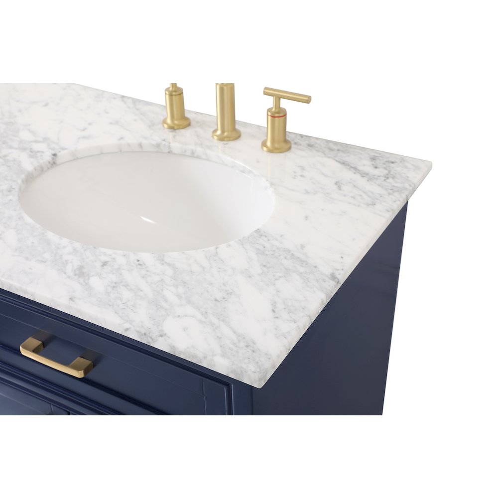60 inch Single bathroom vanity in Blue