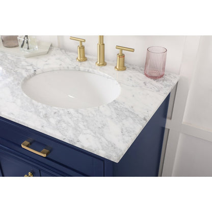 60 inch Single bathroom vanity in Blue