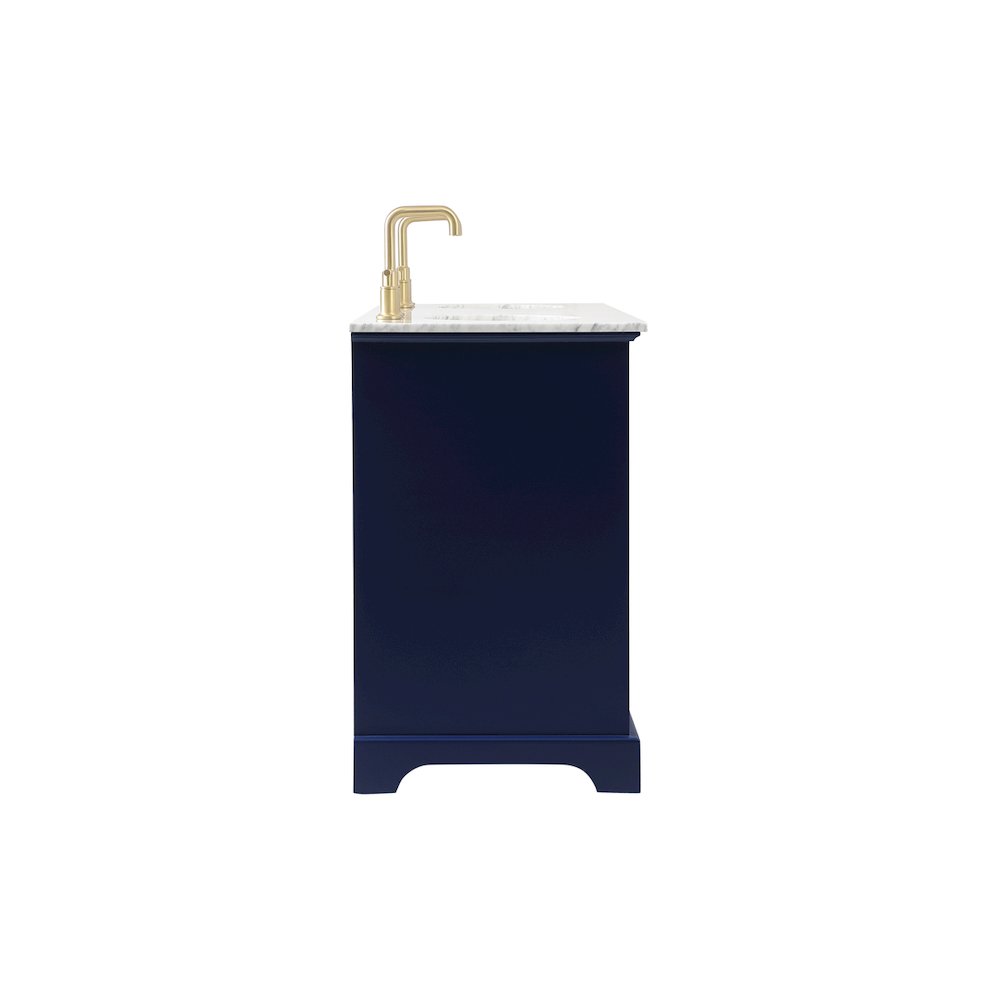 60 inch Single bathroom vanity in Blue