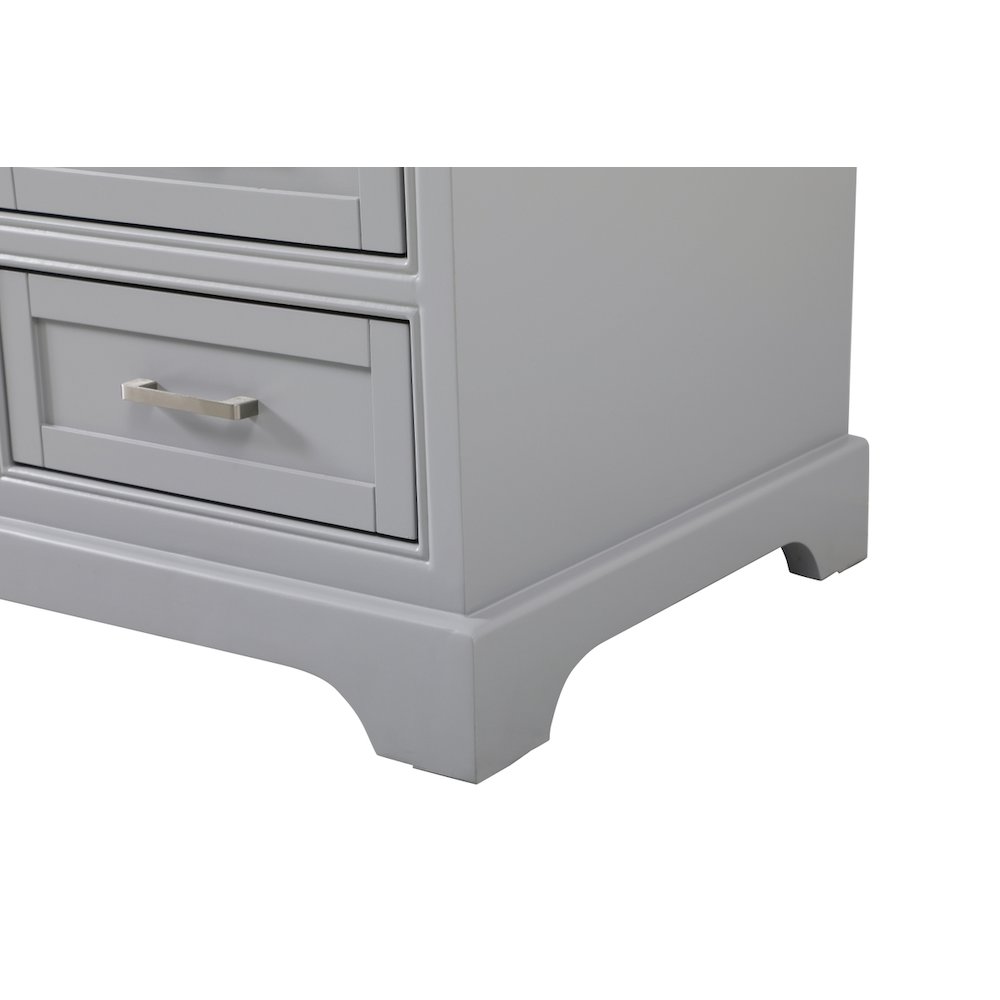 60 inch Single bathroom vanity in grey