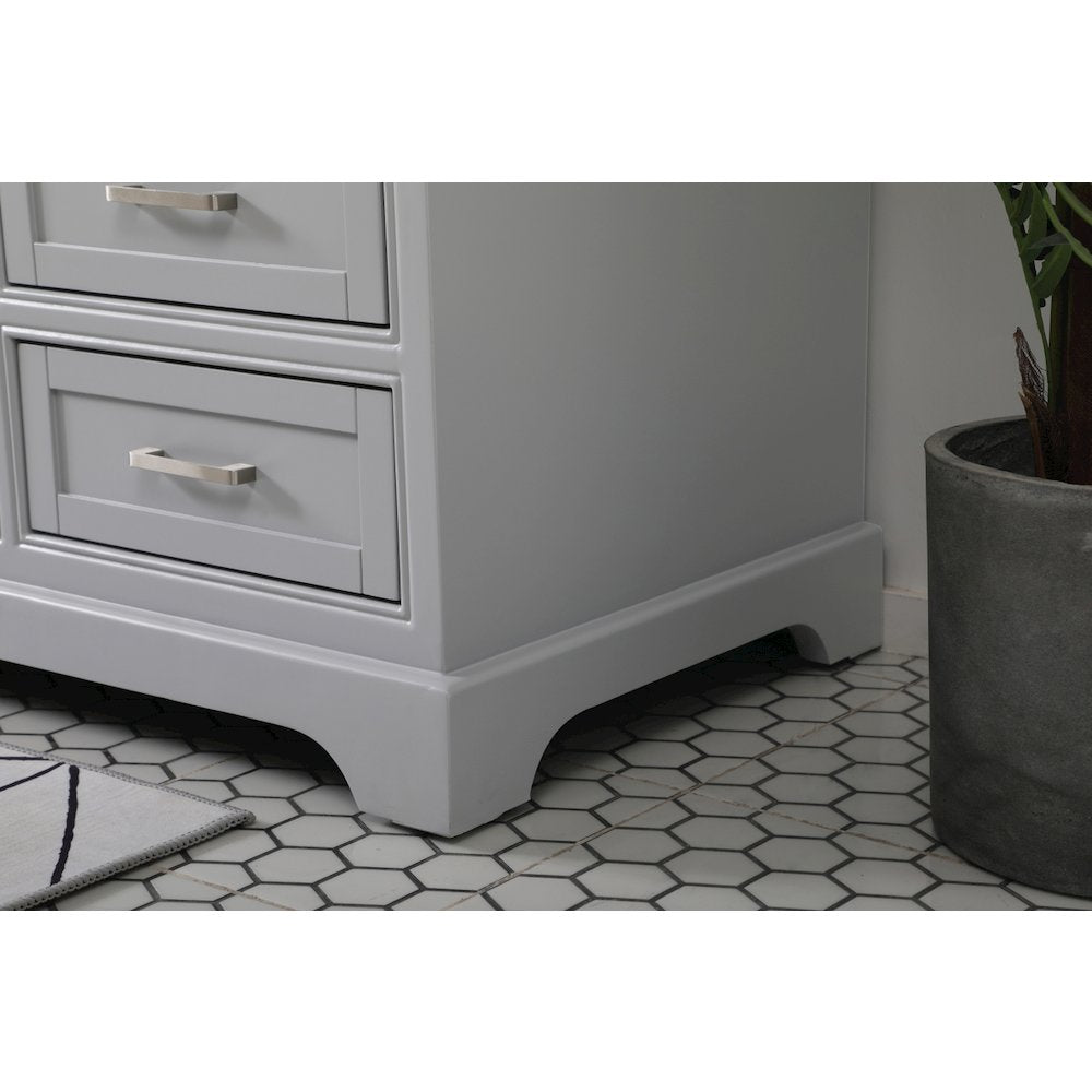 60 inch Single bathroom vanity in grey