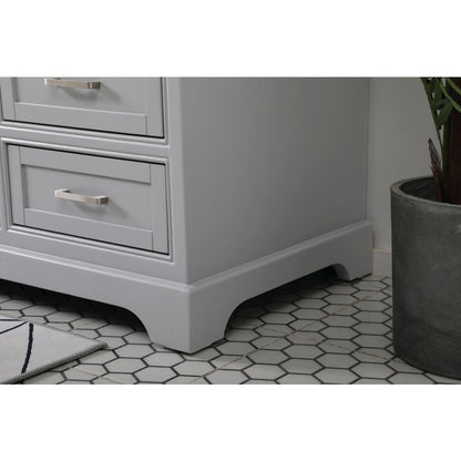 60 inch Single bathroom vanity in grey