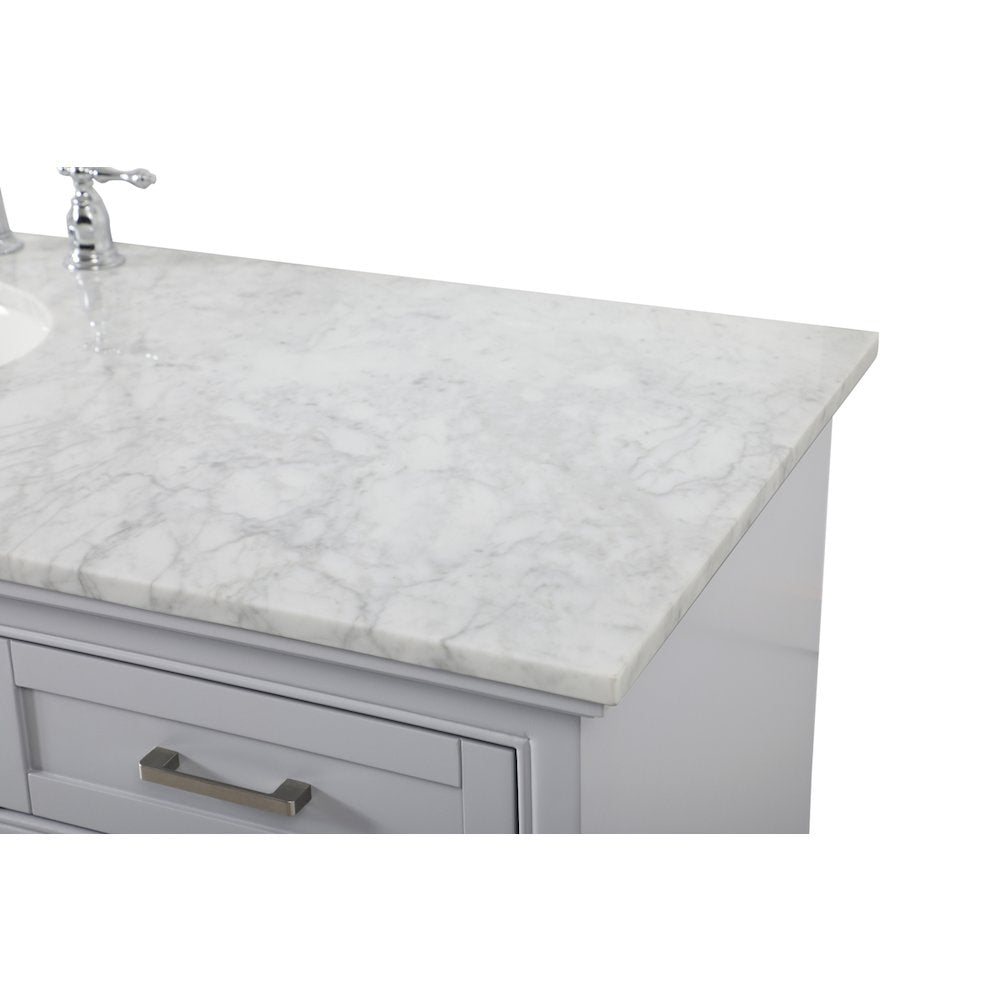 60 inch Single bathroom vanity in grey