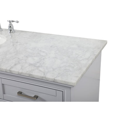60 inch Single bathroom vanity in grey