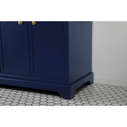 72 inch double bathroom vanity in blue