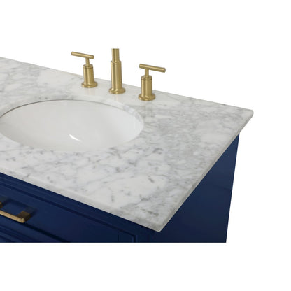72 inch double bathroom vanity in blue
