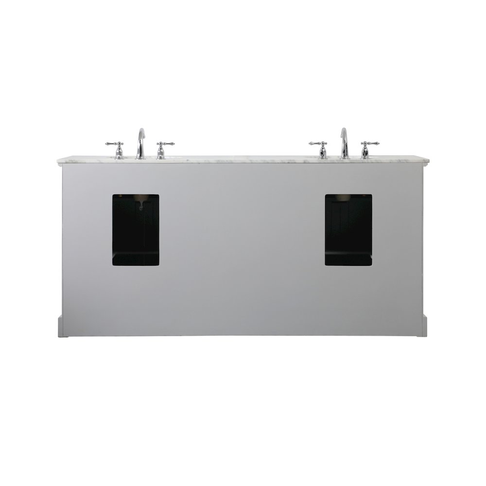 72 inch double bathroom vanity in grey
