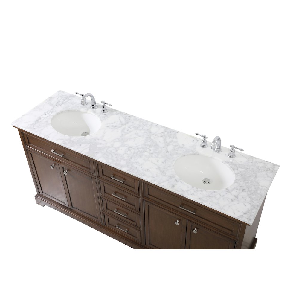 72 inch double bathroom vanity in teak