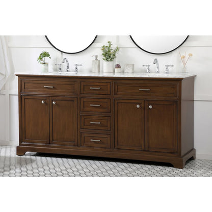 72 inch double bathroom vanity in teak