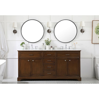 72 inch double bathroom vanity in teak