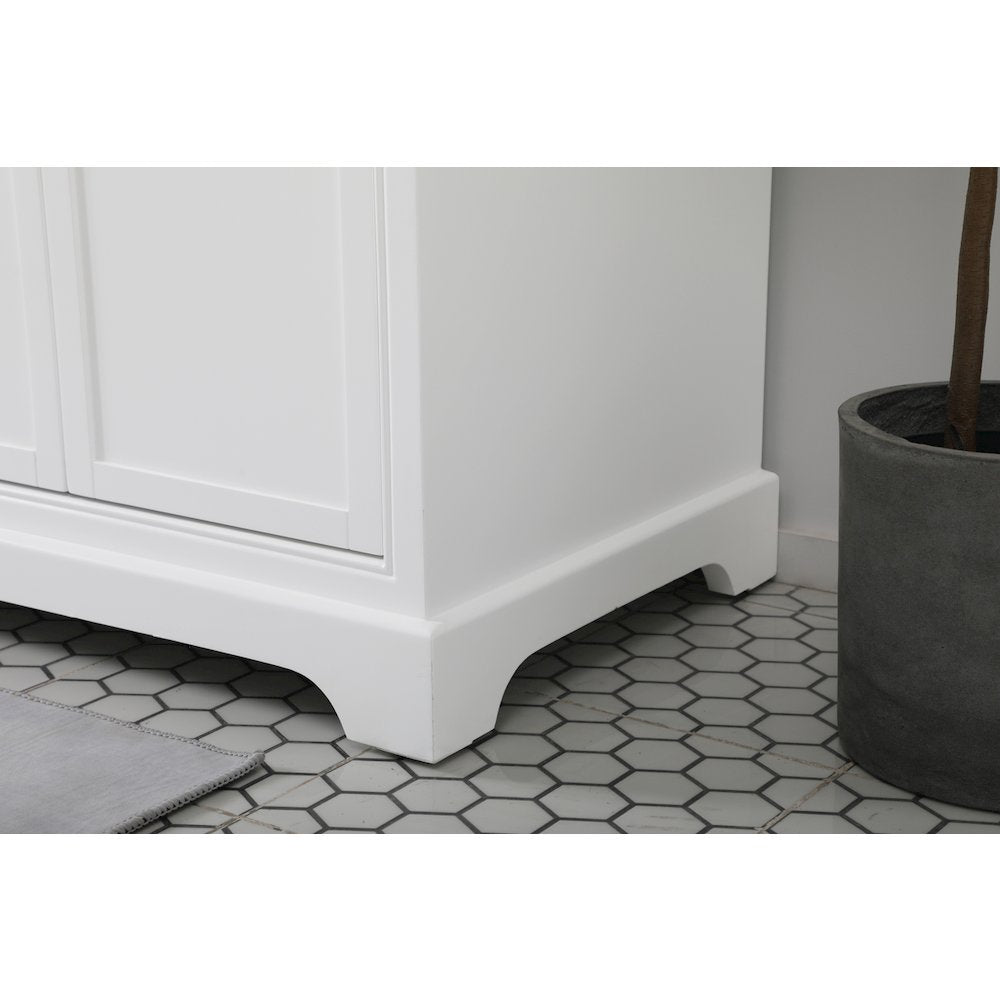 72 inch double bathroom vanity in white