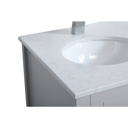 18 inch Single Bathroom Vanity in Grey