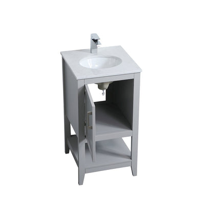 18 inch Single Bathroom Vanity in Grey