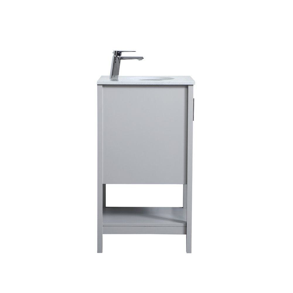 18 inch Single Bathroom Vanity in Grey