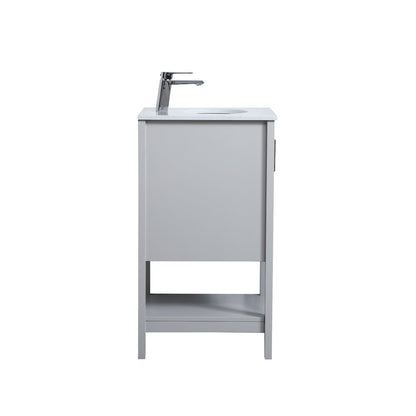18 inch Single Bathroom Vanity in Grey