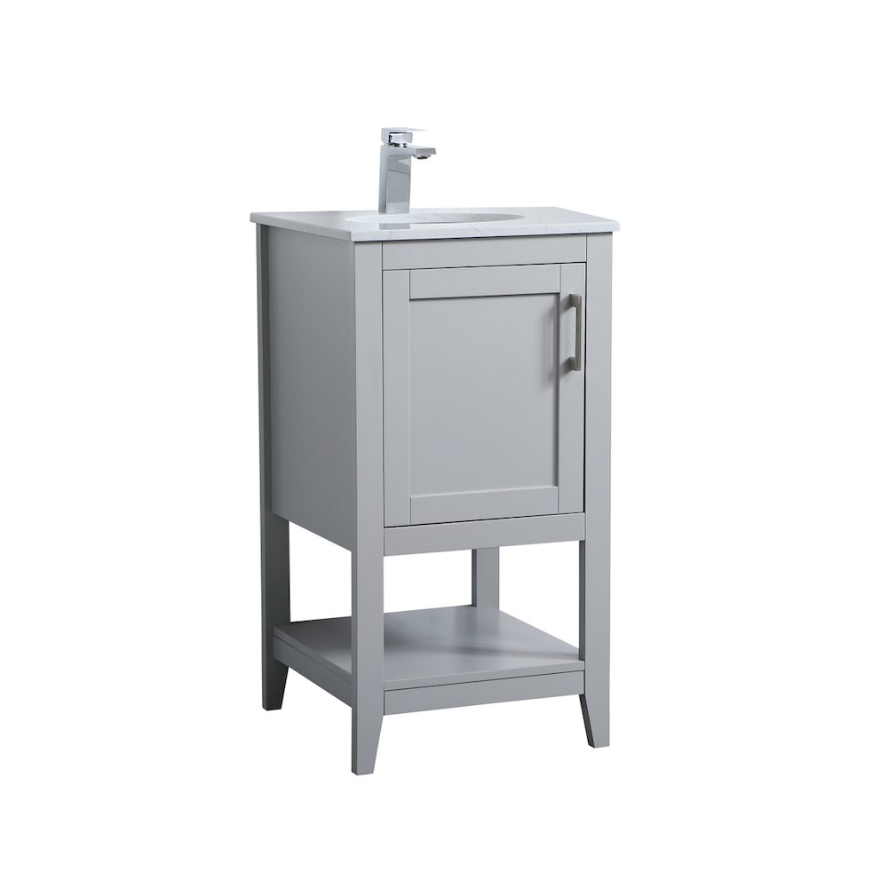 18 inch Single Bathroom Vanity in Grey