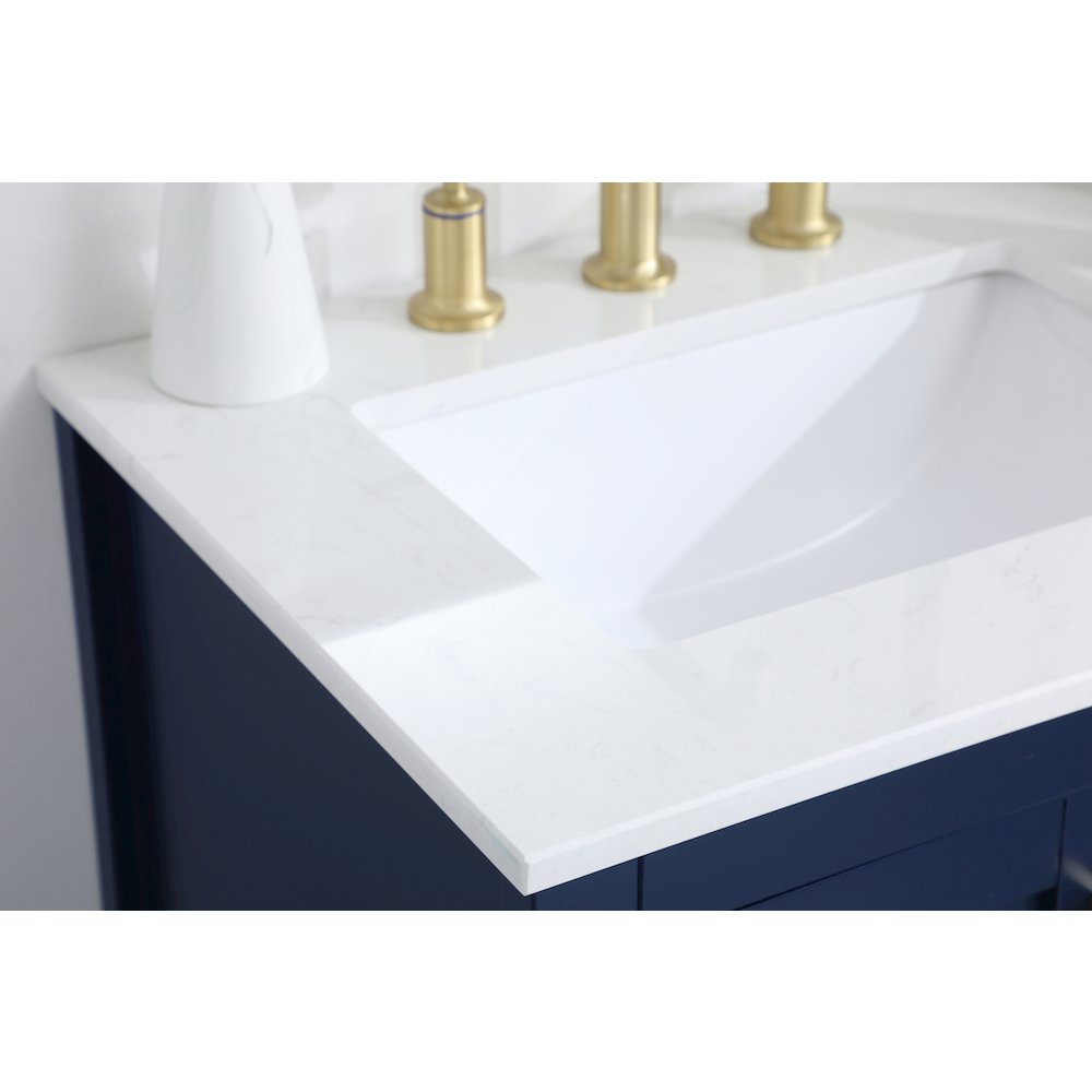 24 inch Single Bathroom Vanity in Blue