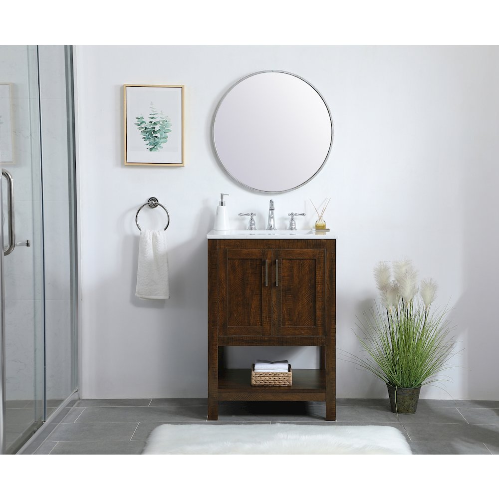 24 inch Single Bathroom Vanity in Espresso