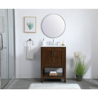 24 inch Single Bathroom Vanity in Espresso