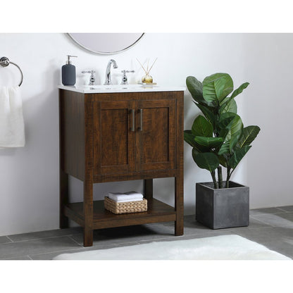 24 inch Single Bathroom Vanity in Espresso