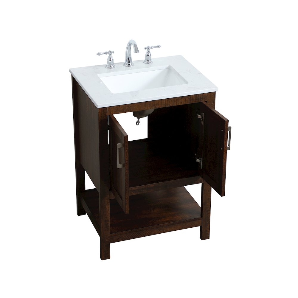 24 inch Single Bathroom Vanity in Espresso
