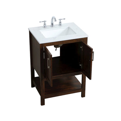 24 inch Single Bathroom Vanity in Espresso